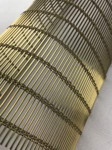 Rideau de séparation de pièce en maille tissée en laiton de luxe pour hôtel haut de gamme - Product Image 3