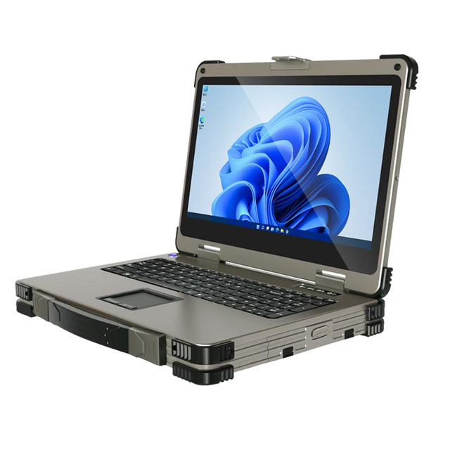 OEM/ODM 15.6/17.3inch Fully Rugged Embedded Laptop Workstation Support PCI PCIE Expansion Notebook Computer