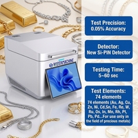 Analyseur d'or XRF avec détecteur Si-PIN, test rapide, précision de 0,05 %, spectromètre à rayons X, détection de 74 types d'éléments métalliques, garantie 1 an
