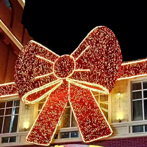 Décoration de Noël extérieure à motif nœud lumineux LED pour centre commercial, parc, festival - Product Image 1