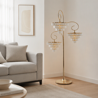 Accessoires pour salles de mariage : Lumières en forme de bâtonnets de glace, Guides de chemin, Décorations de podium et de passerelle, Luminaires en fer plaqué cristal pour allées