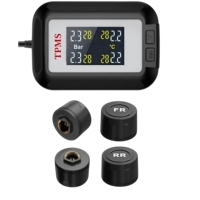 Sensor de Presión de Neumáticos Bluetooth para Automóvil, Monitoreo en Tiempo Real con Aplicación Móvil, Sin Programación, Emparejamiento Rápido, Pantalla Dual