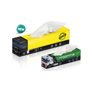 Portafazzoletti per camion con design 3D per uso decorativo in casa e ufficio - Product Image 1