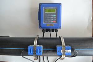 เครื่องวัดอัตราการไหลแบบอัลตราโซนิกน้ำมันและน้ำ รุ่น RS485 ติดตั้งง่าย สำหรับการทดสอบการไหลของไฮดรันท์ดับเพลิง - Product Image 5