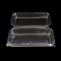 6 pièces boîtes d'emballage de Macaron jetables clair PET blister à clapet pour affichage de nourriture pour gâteau bonbons biscuit affichage boîte en plastique
