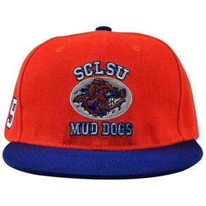 Factory Custom Zero Tariff Red Men's #9 50th Anniversary Mud <strong>Dogs</strong> Hats Embroidery Adjustable <strong>Flat</strong> Brim Baseball <strong>Caps</strong> - Product Image 2