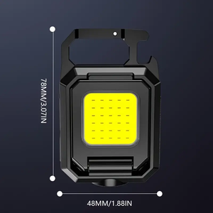 ไฟฉาย LED สำหรับตั้งแคมป์ ใช้ในสวนกลางแจ้ง ใช้พลังงานฉุกเฉิน ชาร์จผ่าน USB ตัวเครื่องทำจากพลาสติก ABS ใช้เป็นไฟทำงานได้ - Product Image 5