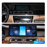 Lecteur DVD de voiture 8 cœurs 12,3 pouces Android Auto et Apple CarPlay multimédia pour BMW Série 7 F01 F02 2009-2015 NBT CIC