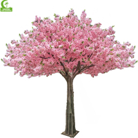 3m-6m Kirschblüten-Biolumineszenz-Kunstbaum Maßgefertigter Indoor-Sakura-Dekor Flammhemmend UV-Beständig für Hochzeiten