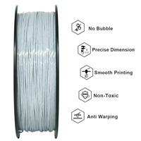 Filament gris marbré de haute qualité pour impression 3D, type PLA, écologique, 1,75 mm, tiges en plastique pour imprimante 3D