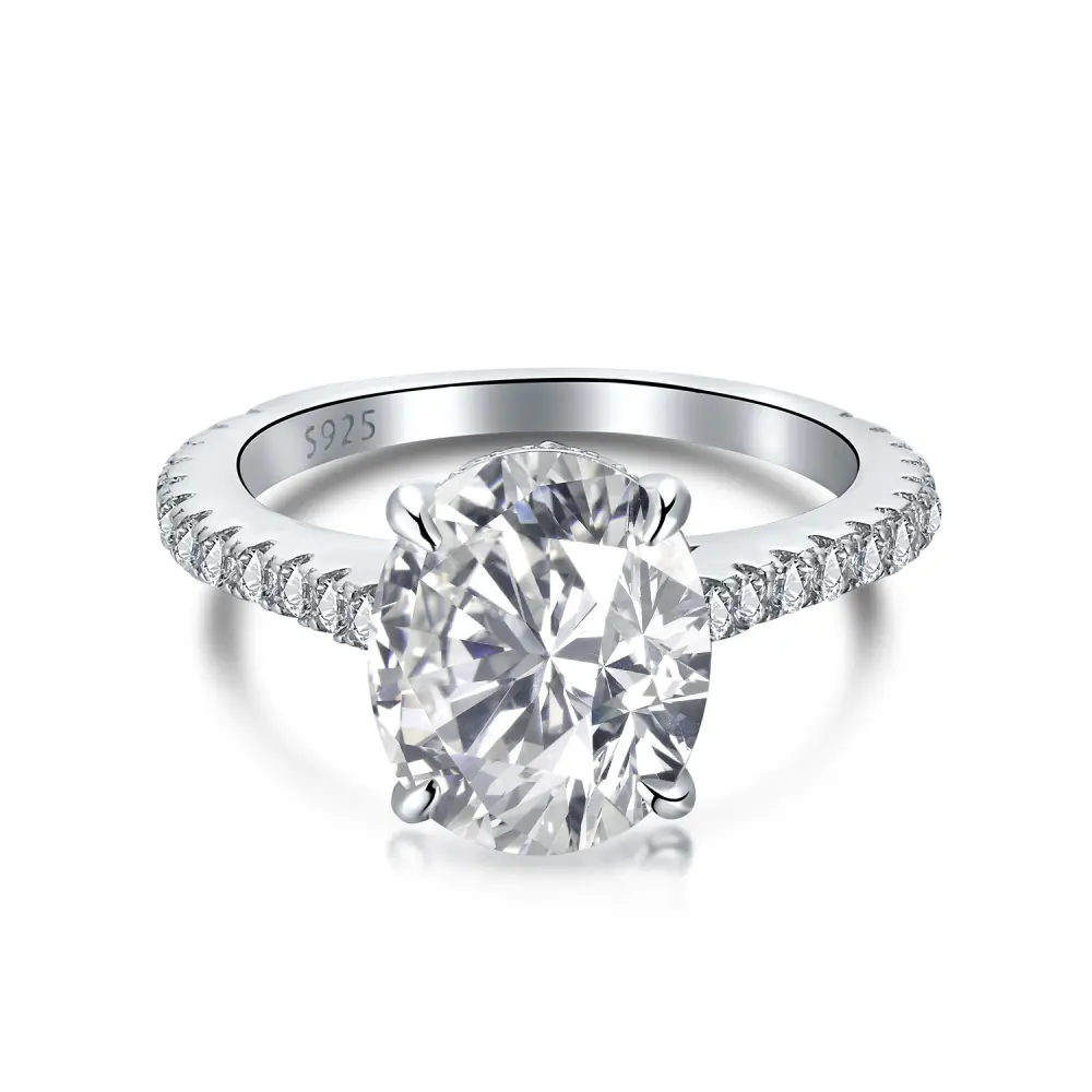 Dylam 925 Bagues en argent sterling de haute qualité Mariage bon marché Moissanite à vendre Bague en diamant la plus chère Engage