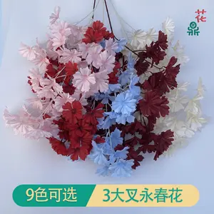 Giá rẻ lớn 3 dĩa yongchun hoa hội trường đám cưới cảnh quan đẹp Nhân Tạo Hoa cưới Trần hoa lụa