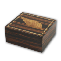 Humidor à cigares en cèdre avec finition piano personnalisée, boîte de rangement pour cigares en bois à brillance moyenne, style moderne pour la vente en gros