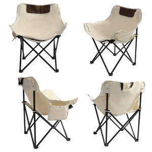 Portable Outdoor Folding Chair Travel Modern Design Moon Beach Chairs Waterproof Feature for Camping and Fishing - Product Image 2