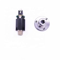 Piezo-Tonabnehmer-Set für Akustikgitarre, Endpin-Jack-Piezo-Tonabnehmer mit Ausgangsbuchse und Befestigungsschrauben für Folk-Gitarre