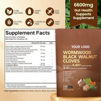 Complément Alimentaire en Gélules de Mélange Herbal 18-en-1 (Armoise, Noyer Noir, Clou de Girofle) à Marque Blanche, Certifié BPF, pour le Soutien Quotidien au Bien-être Corporel