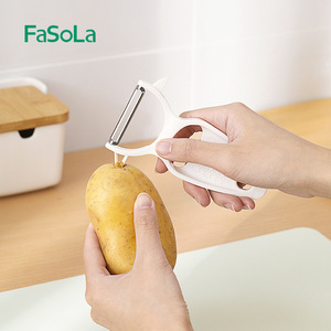 FaSoLa Fruit Peeler Plastic Rotary Kitchen Tool for Apple Potato Carrot - Product Image 2