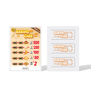 Billets à gratter - Service d'impression de logo personnalisé - Cartes de jeu de bingo et de loterie - Billets à ouvrir - Vente en gros directe usine - Product Image 3
