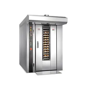 High quality rotary oven 64 tray industrial rotary oven bakery electric bread cake rotary oven manufacturers