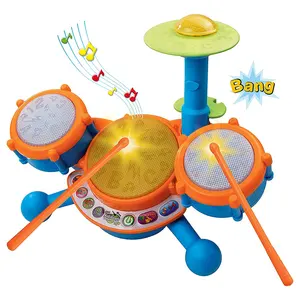Bestes Geschenk montessori Spielzeug für Kleinkinder Lernspiel zeug Musikspiel zeug für Kleinkinder Kinder Musik instrumente Jazz Drum Kit