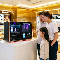 Distributeur de parfums mural avec système de paiement sans espèces pour centre commercial à fort trafic