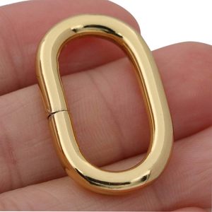 BIKICOCO Metal Oval Ring Buckle Loops Non Welded For Leather <b>Purse</b> Bags Handbag Straps Gold Pack Of - Product Image 3
