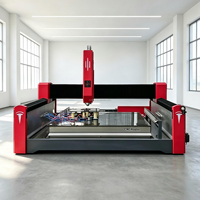 Centre de travail CNC ATC 4 axes rotatifs 1325 pour la sculpture et la gravure 3D de statues en marbre et granit