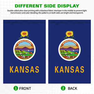 Doppelseitige Maßgefertigte Gartenflagge 12x18 Zoll Polyester Amerikanische Kansas Sonnenblumen-Prärie-Wiese Banner-Flagge Werbeflaggen - Product Image 4