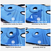 Genouillère professionnelle avec ressorts et coussinets en silicone Genouillères Fitness Genouillère pressurisée