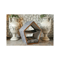 Lit hamac pour chat, support de hamac pour animaux de compagnie, lit pour petit chien, maisons pour chats en bois