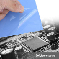 Pads thermiques en silicone OEM personnalisés souples 2W - 17W à conductivité thermique, épaisseurs 0.3, 0.75, 1.25, 2.25, 2.0, 2.75, 3 mm, 12.8W/mK pour GPU et CPU