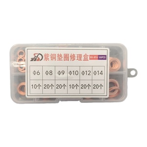 High Quality Truck Spare Parts <b>Copper</b> <b>Washer</b> Gasket Nut and Bolt Set Ring Seal for Heavy Truck - Product Image 3