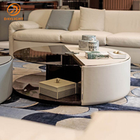 Table café en bois style nordique, noir blanc, moderne, pour meubles de salon, vente en gros, offre spéciale,