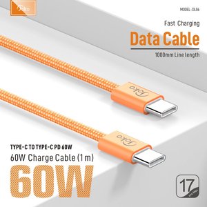สายชาร์จเร็ว <span class=keywords><strong>JOKO</strong></span> DL86 60W แบบ Type-C (วัสดุ PVC) รุ่นใหม่ - Product Image 2