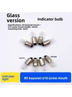 Ampoule LED blanc chaud pour bouton d'instrument, type baïonnette B9, 6.3V/12V/24V/30V/36V/48V, indicateur expérimental