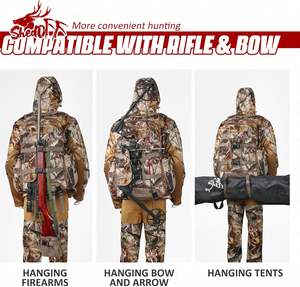 Sac à dos tactique camouflage pour homme, échantillon gratuit, cadre interne, capacité extensible 40l 80l, randonnée, camping, chasse, sport - Product Image 5