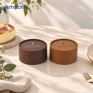 Tubo de Cartón para Pasteles con Logotipo Personalizado, Apto para Alimentos, con Papel Antiadherente, Caja de Embalaje Redonda para Pastelería - Product Image 2