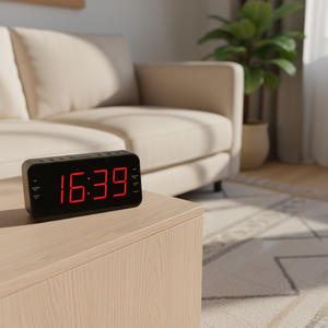 Radio Reloj Despertador AM/FM con Pantalla LED de Plástico, Alta Sensibilidad/Muestra Disponible - Product Image 6