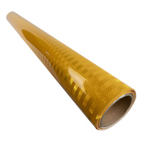 Film adhésif réfléchissant prismatique imprimable UV jaune PET EGP 3HAO