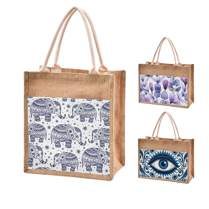 Top Selling Product Of jute shopping bags india, tesco jute shopping bags logo printed jute bags From Indian Exporter/
