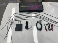 Vente en gros d'usine, bande LED acrylique moderne pour voiture, éclairage d'ambiance, éclairage d'atmosphère intérieur de voiture