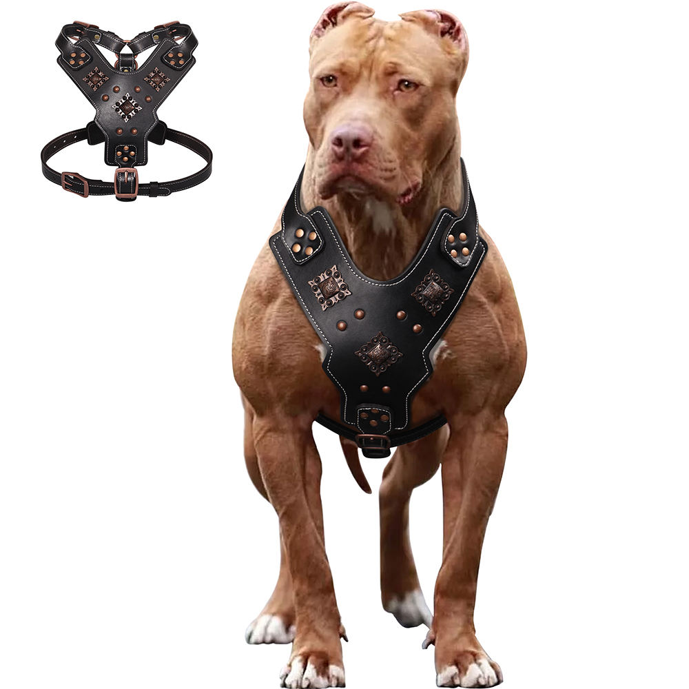 Wholesale Pitbull Dog Harness Adjustable Fit Reflective Design