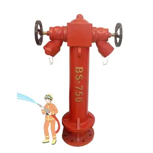 Fabricação chinesa DN50/DN65 1.6Mp 4 Polegadas Hidrante de incêndio subterrâneo/externo de equipamentos de combate a incêndio