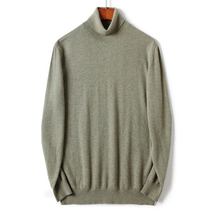 Rắn Cashmere Dệt Kim Áo Len Bán Buôn Merino Len Highneck Mùa Đông Đan Dày Áo Thun Tùy Chỉnh Người Đàn Ông Len Áo Thun Áo Len - Product Image 5