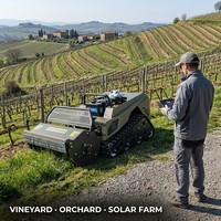 Tondeuse à gazon intelligente télécommandée haute puissance, certifiée CE, pour pentes raides, vergers et chemins agricoles inégaux