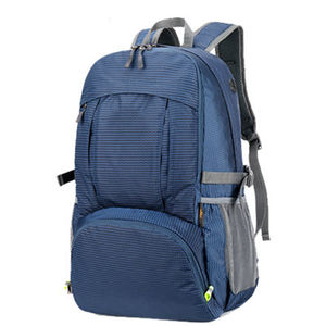 Sac à dos pliable léger et tendance personnalisé, doublure en nylon imperméable avec fermeture à glissière - Product Image 3