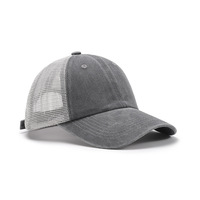 Gorra de béisbol de malla de 6 paneles, lavable, 100% algodón, estilo casual deportivo unisex, ajustable, con bordado personalizable, para viaje
