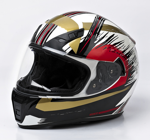 ZoomLon Wholesale New Design Integrated Full Face Motorcycle Helmet With Graphic and Black Visor Motorcycle Accessories