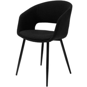 Sedia da pranzo per ristorante <span class=keywords><strong>in</strong></span> <span class=keywords><strong>tessuto</strong></span> <span class=keywords><strong>grigio</strong></span> imbottito contemporaneo con braccioli - Product Image 4