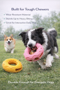 Juguete para Perros con Forma de Donut y Dispensador de Golosinas, con Logotipo Personalizado, para el Cuidado Dental, Exhibición en Tiendas de Mascotas - Product Image 5